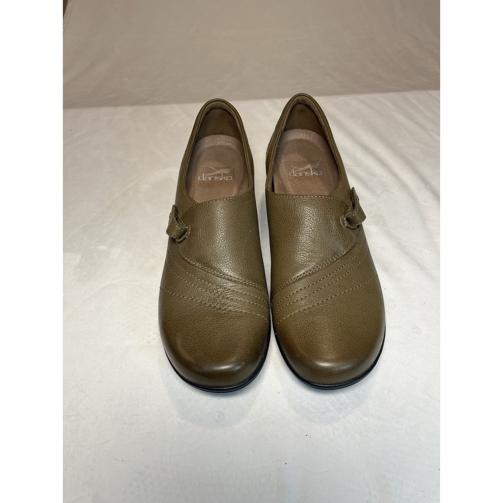 Dansko Franny Loafer Women's 7.5‎ 38EU Taupe/brown Nappa Leather Work Casual - Picture 2 of 6